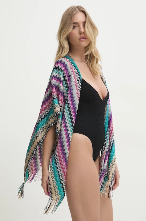 Κάπα παραλίας Missoni χρώμα: τιρκουάζ, 5P2SVMD9973