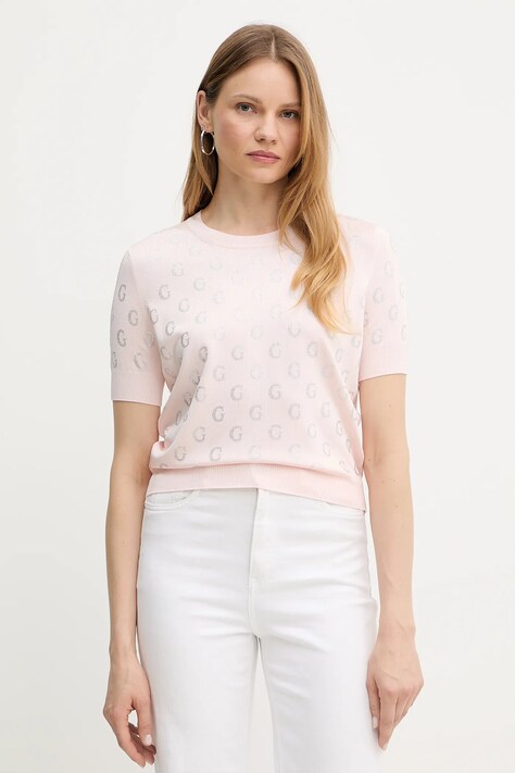 Guess t-shirt JASMINE colore rosa W5GR05 Z3D60
