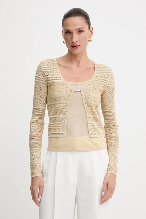 Guess cardigan NELLIE culoarea bej, light, W5GR15 Z3E22