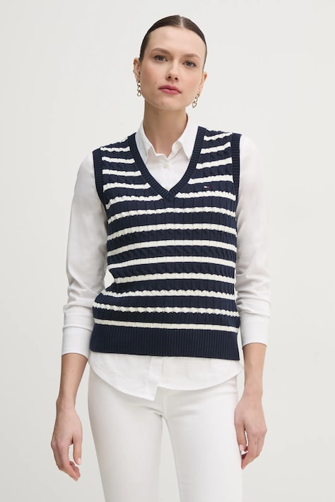 Πουλόβερ Tommy Hilfiger χρώμα: ναυτικό μπλε, WW0WW45220