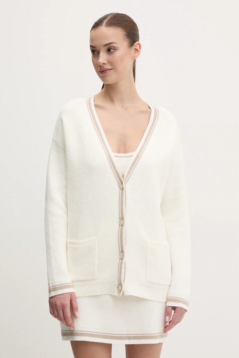 Kardigan Dkny dámský, béžová barva, DP5R6025