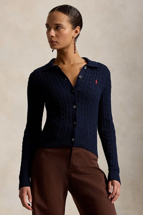 Polo Ralph Lauren cardigan culoarea alb, light, 211971881