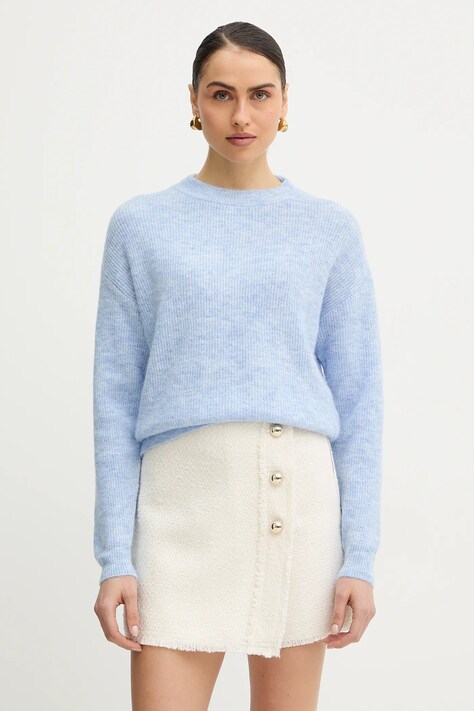 Morgan sweter MANGUIN damski kolor niebieski MANGUIN