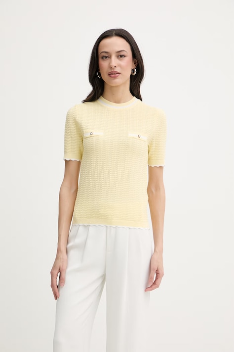 Morgan sweter damski MSEOUL żółty MSEOUL
