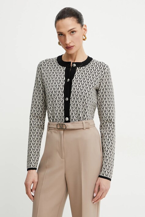 Morgan cardigan MESTA femei, culoarea bej, MESTA