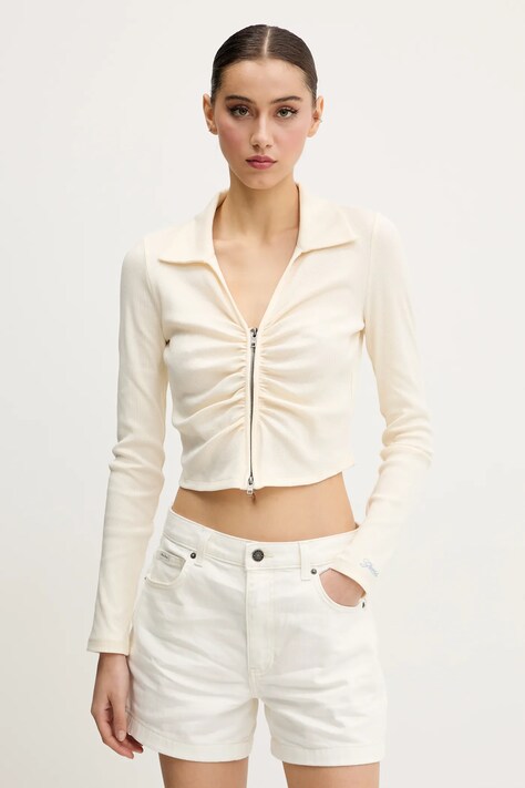 Guess Originals cardigan femei, culoarea bej, light, W5GP53 KA0H1