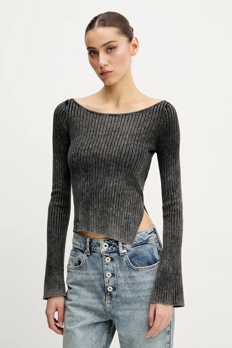 Guess Originals pulover femei, culoarea gri, light, W5GR23 Z2V62