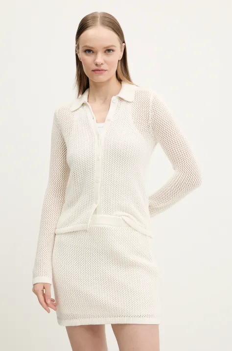 Abercrombie & Fitch cardigan in cotone donna colore beige KI150-5172