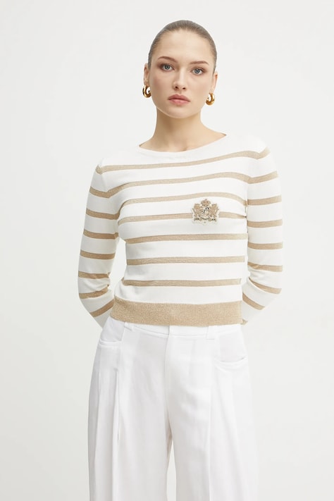 Ermanno Scervino maglione donna colore bianco 56TM029E80