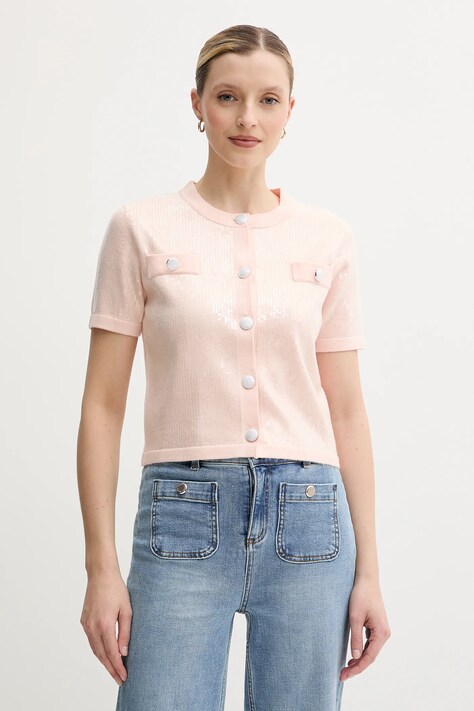 Morgan cardigan MSEKIN culoarea bej, MSEKIN