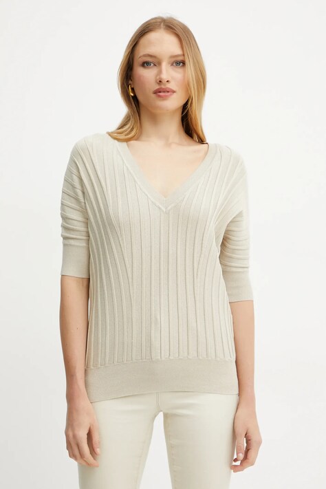 Morgan tricou MINSPI femei, culoarea bej, MINSPI