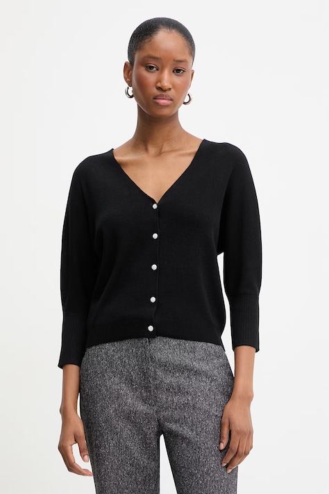 Morgan kardigan MBATSI damski kolor czarny lekki MBATSI