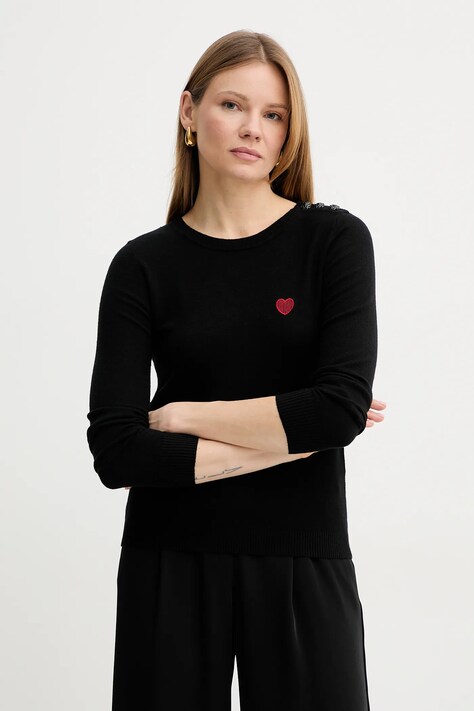 Morgan pulover MKISS culoarea negru, light, MKISS