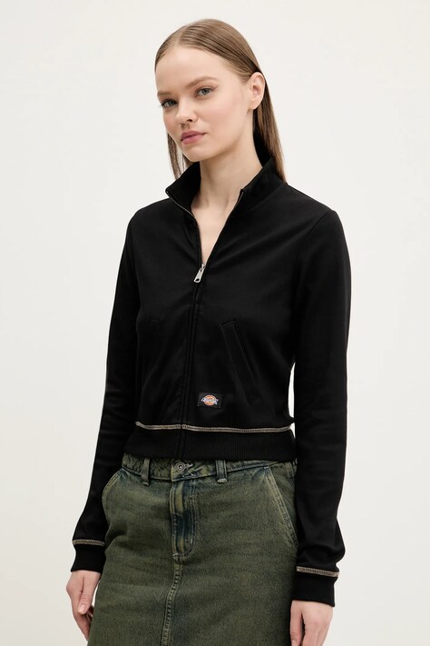 Dickies bluza femei, culoarea negru, neted, DK0A4Z71BLK1