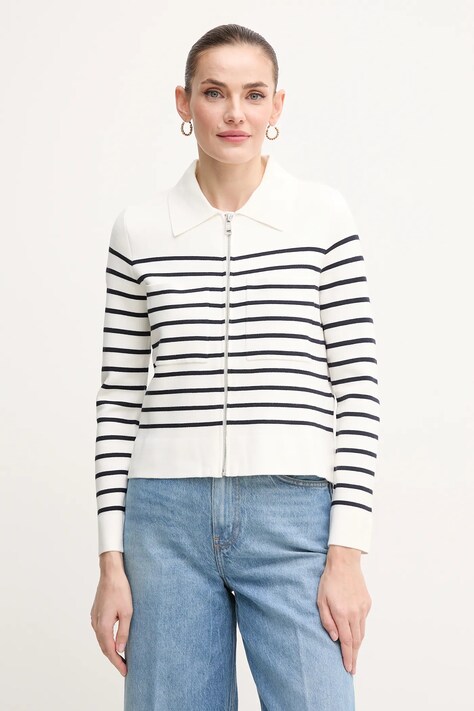 Pedro del Hierro cardigan femei, culoarea alb, 3519550