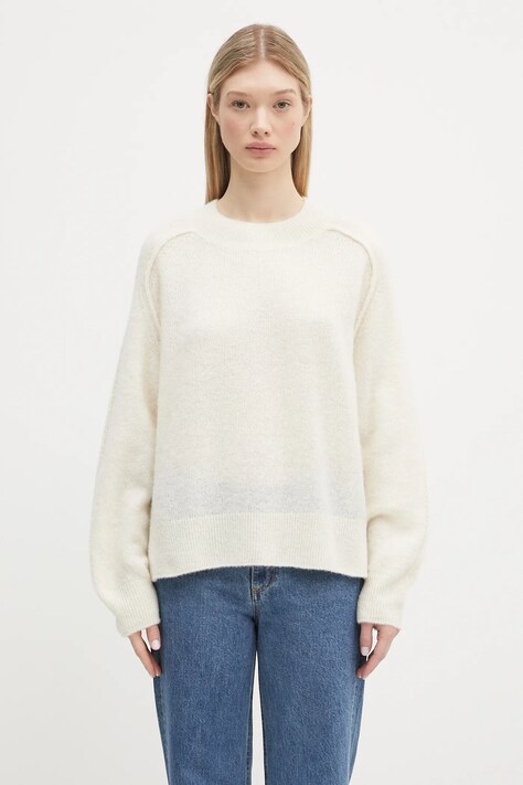 A.P.C. sweter Pull Naomie damski kolor beżowy WPABE.F23283