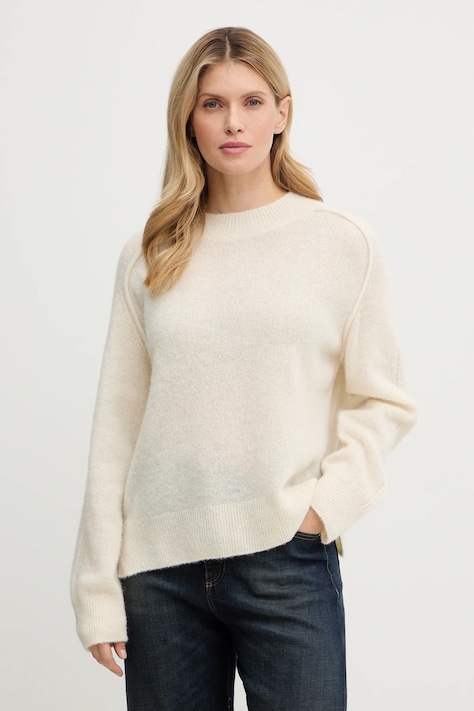 A.P.C. sweter Pull Naomie damski kolor beżowy WPABE.F23283