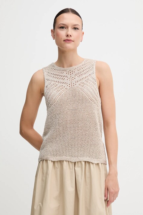 Hoss Intropia top culoarea bej