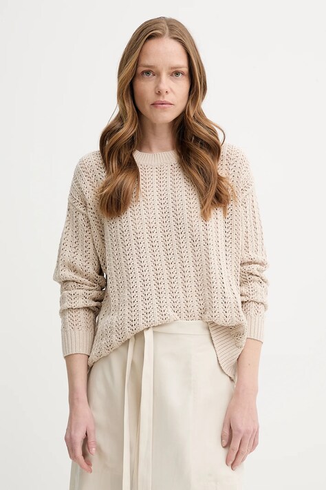 Levi's pulover din amestec de in SUNRISE CROCHET SWEATER culoarea bej, light, 0013A