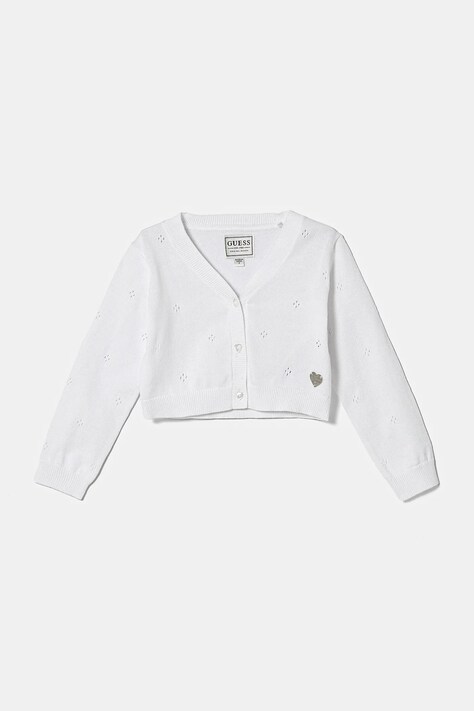 Дитячий кардиган Guess колір білий легкий A5RR00 Z2NN0