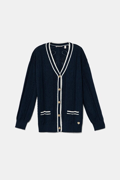 Дитячий кардиган Guess колір синій легкий J5RR03 Z2BB0
