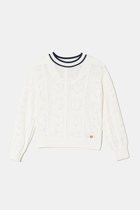 Дитячий светр Guess колір білий легкий J5RR12 Z2BB0