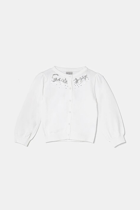 Guess kardigan bawełniany dziecięcy kolor beżowy lekki K5RR03 Z3820