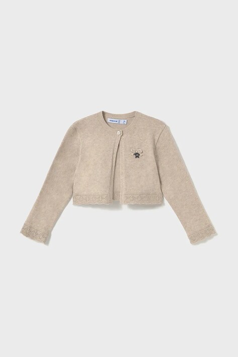 Mayoral cardigan copii culoarea bej, light, 302