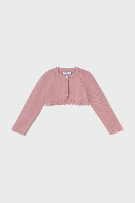 Mayoral cardigan copii culoarea roz, light, 306