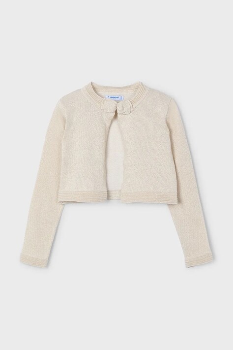 Дитячий кардиган Mayoral колір бежевий 321