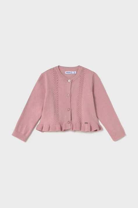 Mayoral cardigan copii culoarea roz, light, 1398