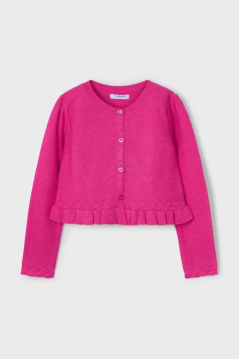 Дитячий кардиган Mayoral колір рожевий легкий 3374