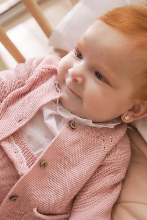 Mayoral Newborn cardigan din bumbac pentru bebeluși culoarea roz, light, 1307