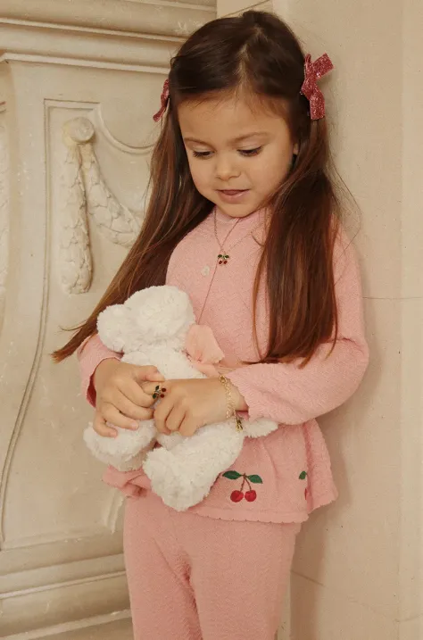 Konges Sløjd cardigan di cotone bambino/a CYPRES CARDIGAN GOTS colore rosa KS102417