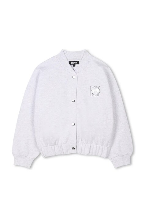 Dětská bomber bunda Dkny šedá barva, D62284