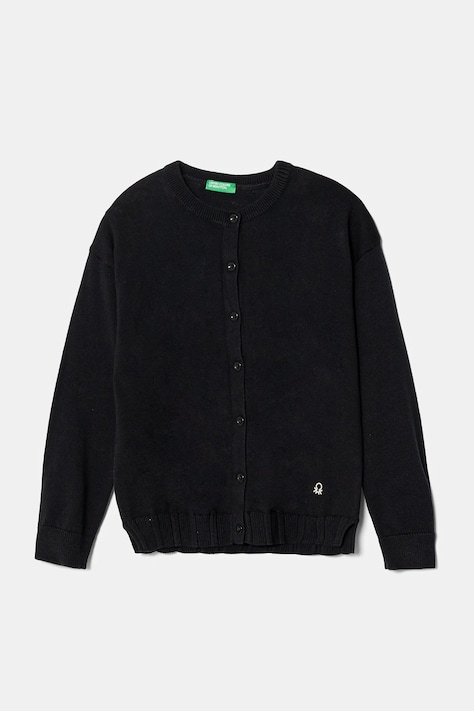 United Colors of Benetton kardigan bawełniany dziecięcy kolor granatowy lekki 1098C500R