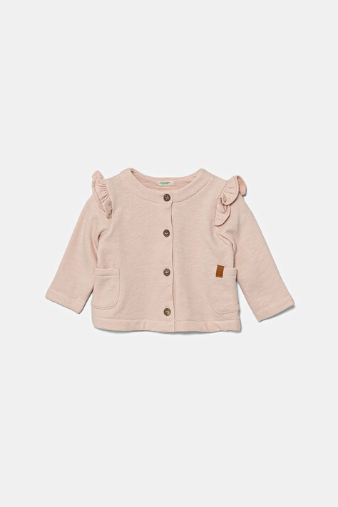 United Colors of Benetton cardigan bebe culoarea roz, light, 3Z4JA501I