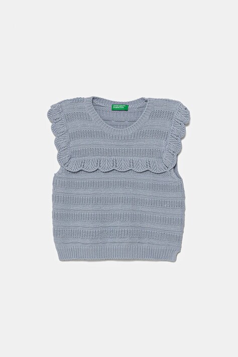 United Colors of Benetton vestă din bumbac pentru copii 1077G100V