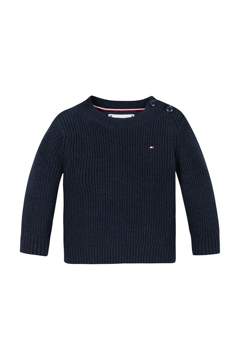 Tommy Hilfiger pulover bebe culoarea bleumarin, light, KN0KN01962