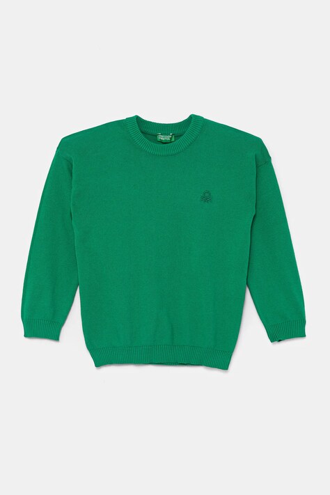 United Colors of Benetton pulover copii culoarea verde, light, 1098G100U