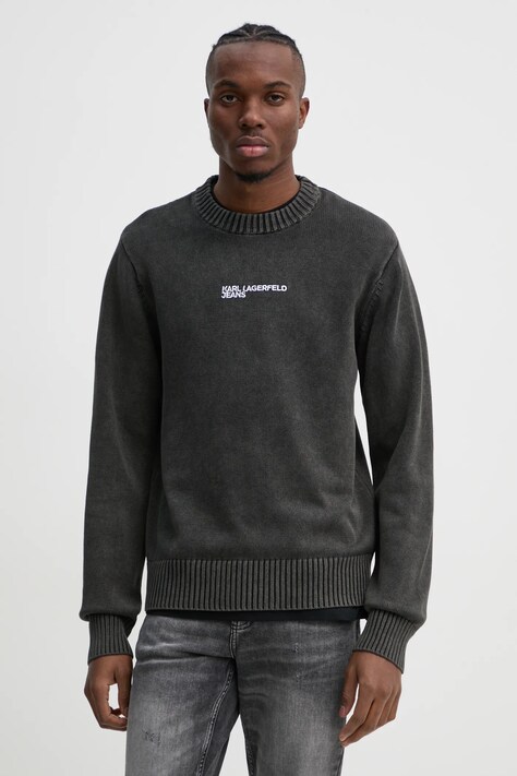 Хлопковый свитер Karl Lagerfeld Jeans цвет серый A1M18020