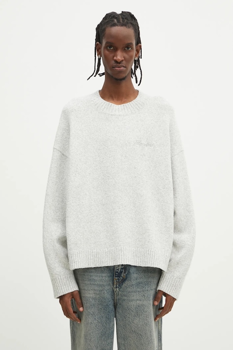 Represent cashmere blend jumper Marled Knit Jumper men’s gray color lightweight MLM3839.50