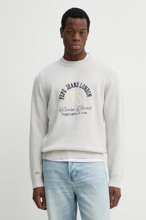 Свитер Pepe Jeans LIONEL мужской цвет серый  PM702516