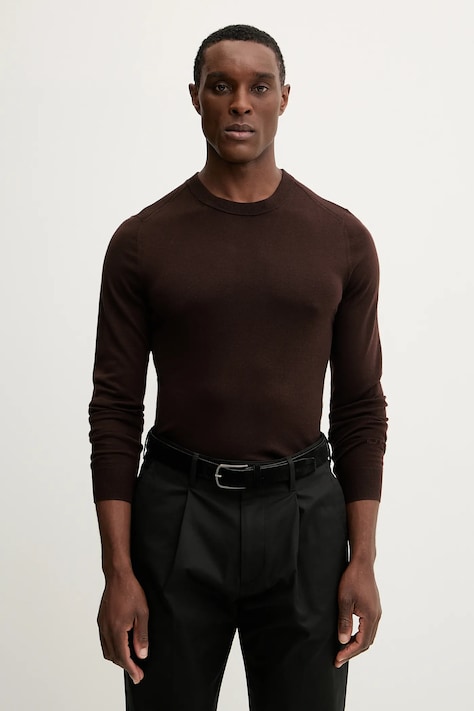 Vlnený sveter Paul Smith čierna farba, ľahký, M1R-238Z-P02093