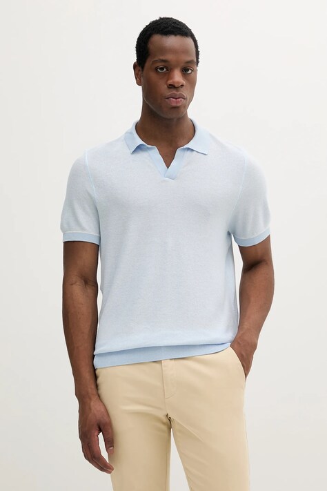 Polo tričko BOSS modrá barva, 50537654