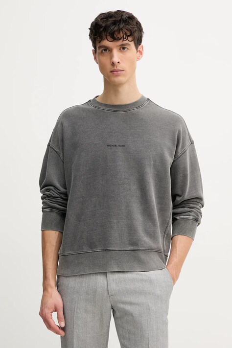Michael Kors bluza bawełniana męska kolor szary gładka CS552HE4MY