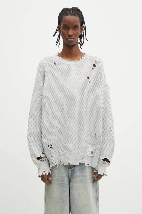 Светр Maison MIHARA YASUHIRO Sun Faded чоловічий колір сірий  J14SW702