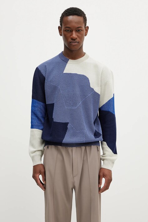 Paul Smith pulover de bumbac culoarea bleumarin, M1R-266Z-P02684