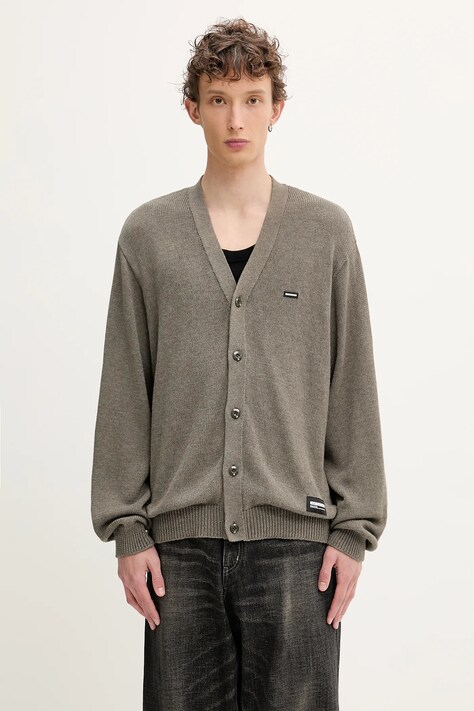 NEIGHBORHOOD kardigan Plain Cardigan męski kolor zielony 251FUNH.KNM01