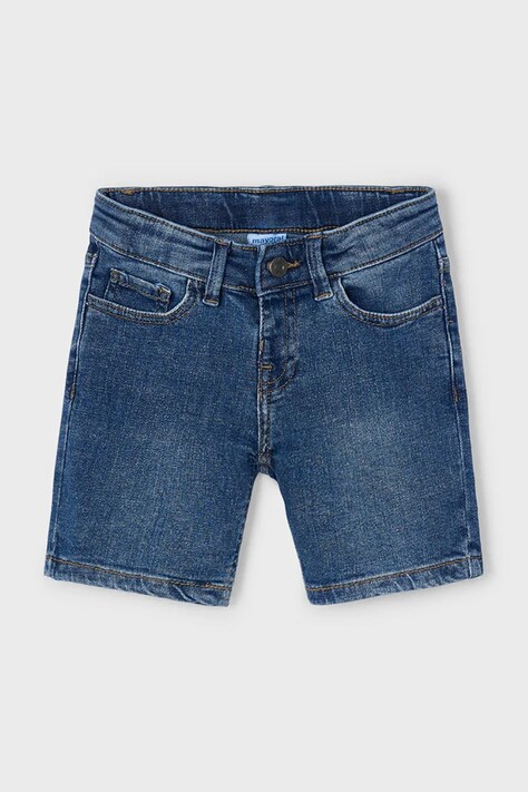 Mayoral pantaloni scurti din denim pentru copii culoarea albastru marin, 237